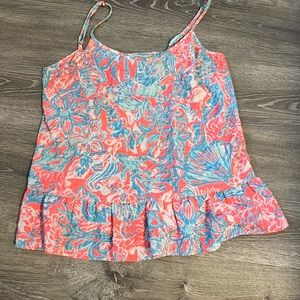 Lilly Pulitzer Floral Tank Top Size Small